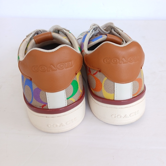 Coach Lowline Rainbow Sneakers Women's Size 8.5 - Picture 4 of 10